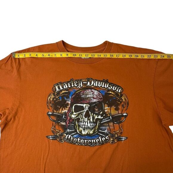 HARLEY-DAVIDSON Motorcycles Orange Orlando FL Tshirt Men’s Size 2XL - Picture 8 of 12